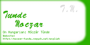 tunde moczar business card